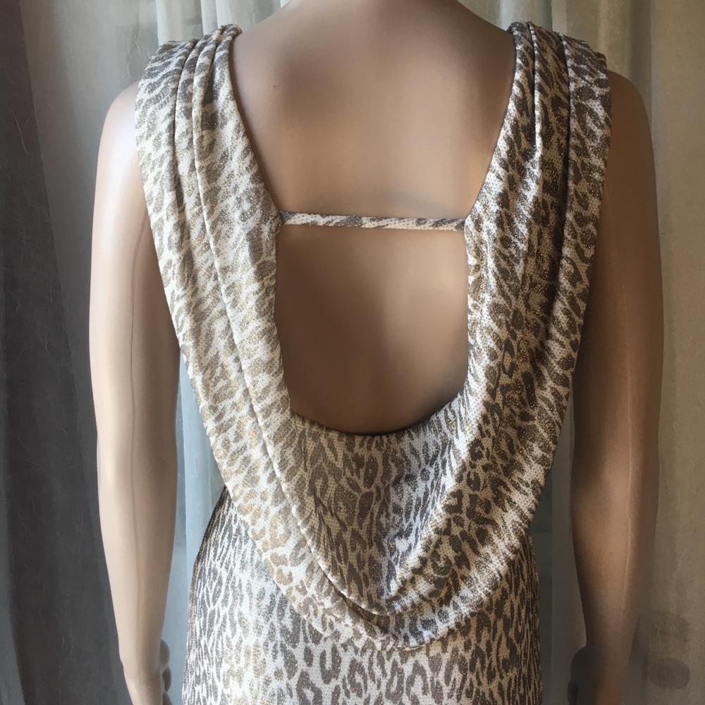 Alt.B Draped Back Body-con Sheath Dress fits S - Picture 5 of 8